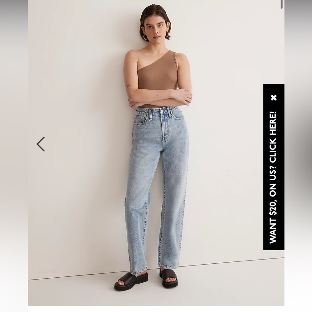 Madewell Baggy Straight tall jean